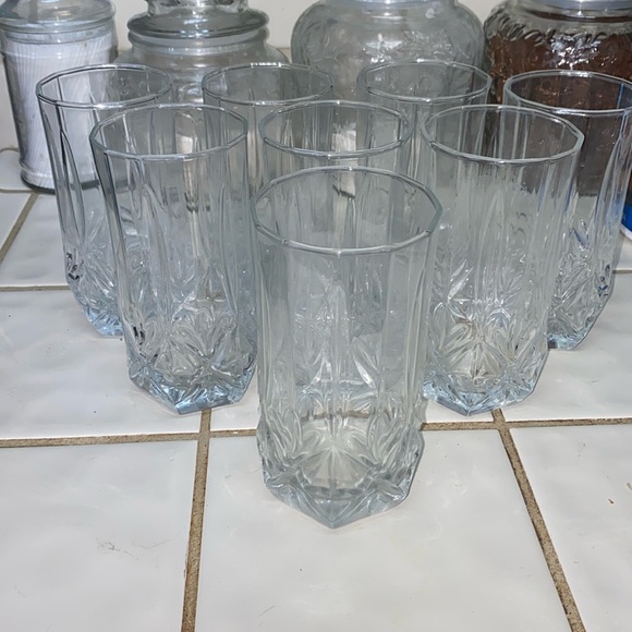 D’arques Durand Other - BX49 Vintage Cristal D'Arques-Durand "Ashley" highball glass set of 8